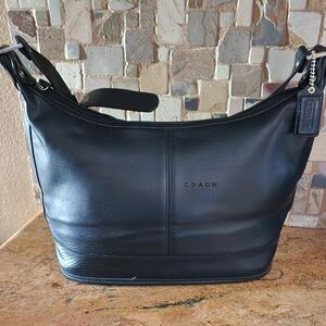 Coach Black Leather Shoulder Hobo